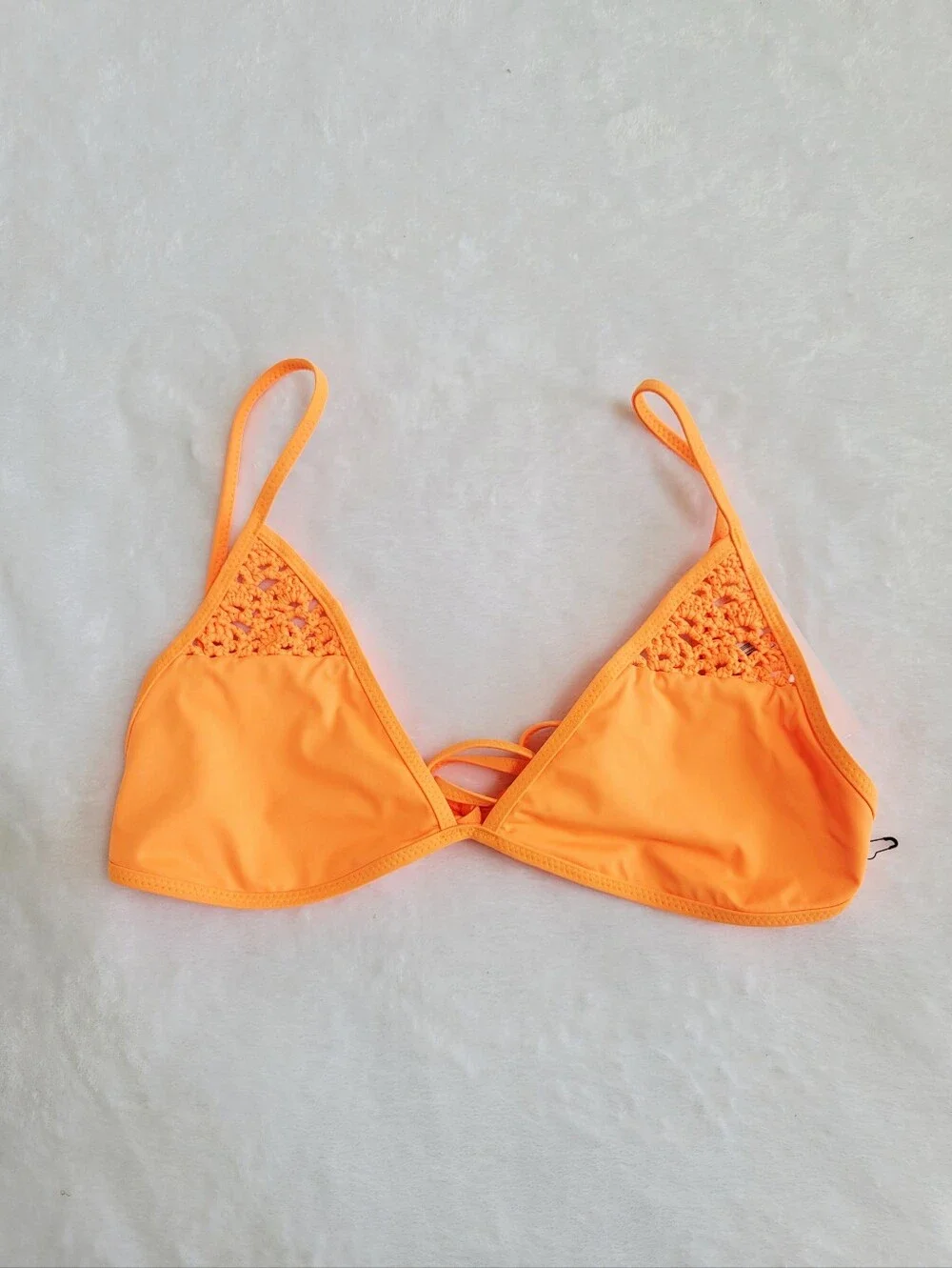 Frankies Bikinis Tanner Bikini Swim Top Size L Sunset Sun